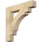 Ekena Millwork Merced Block Rough Sawn Bracket, Douglas Fir, 4"W x 24"D x 24"H BKT04X24X24MRC05RDF - alternate 1